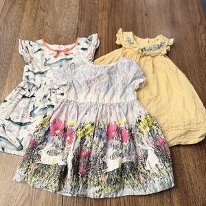 LOT OF 3 BEAUTIFUL 18mo Infant Girls Dresses!  Spring/Summer Easter EUC CI